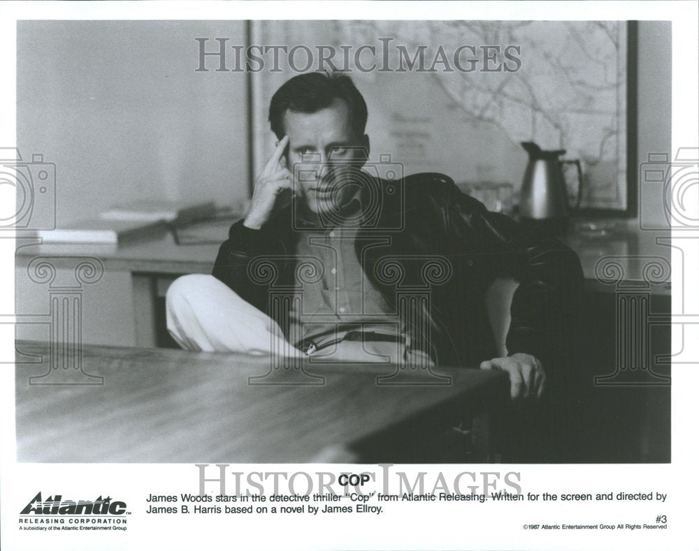 1987 Press Photo James Woods James B Harris - Historic Images