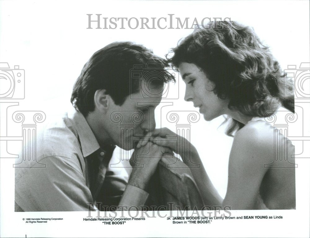 Press Photo James Woods Sean Young Boost Lenny Brown - RRV90041 - Historic Images