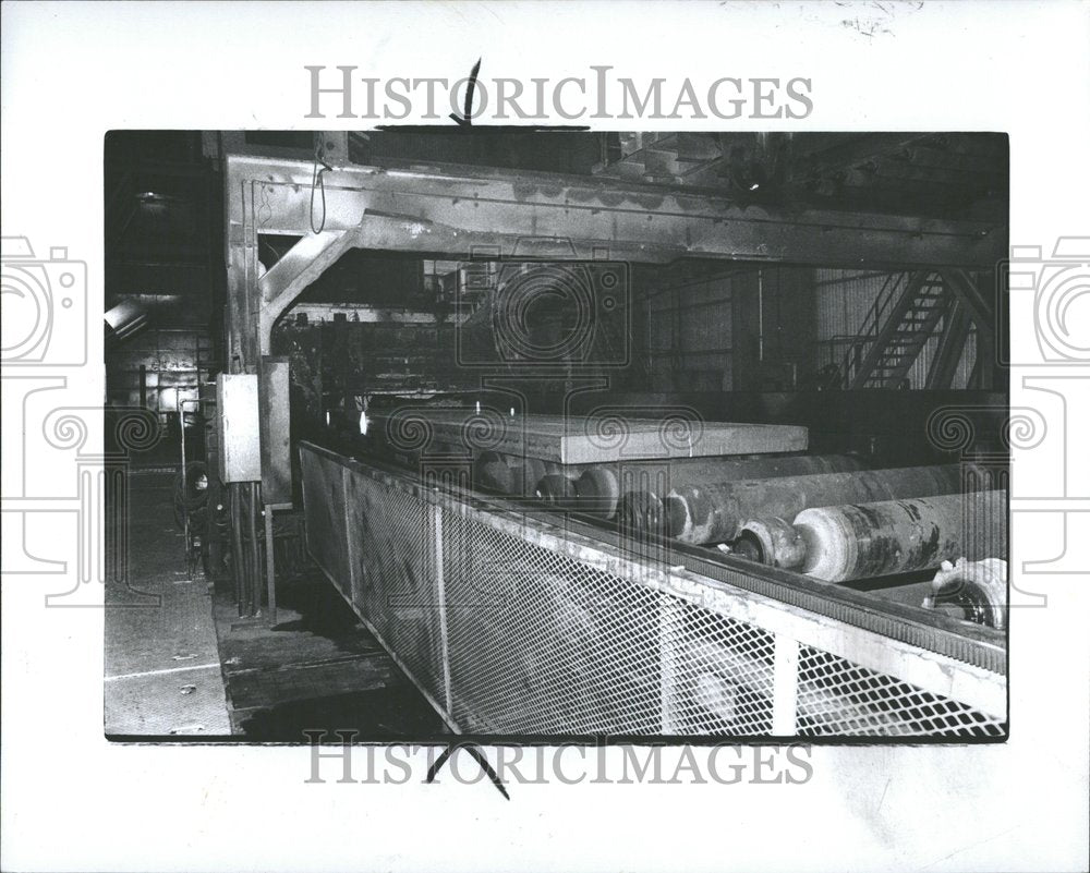 1979 Great lake steel Slab Coming weighing-Historic Images