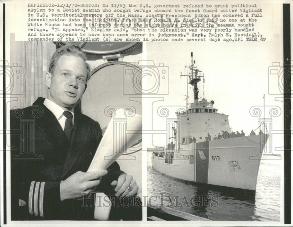 1970 US Government Coast Guard Seaman Sea - Historic Images