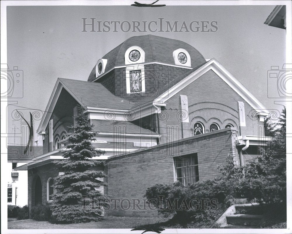 1962 Press Photo First Congregational Church Michigan - Historic Images