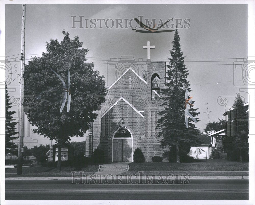 1962 Press Photo St Johns Lutheran Church Michigan City - RRV90669 - Historic Images