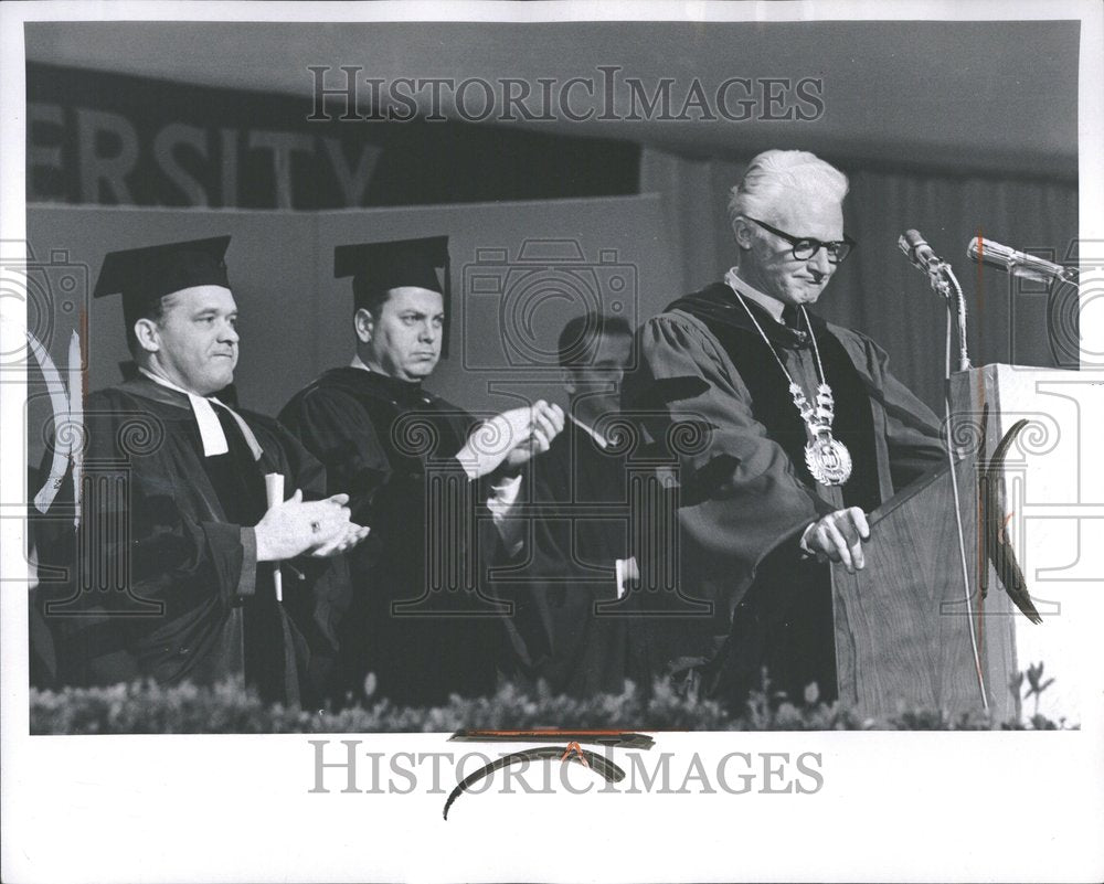 1965 Press Photo Dr. William R. Keast Inaugural Speech - RRV91023 - Historic Images