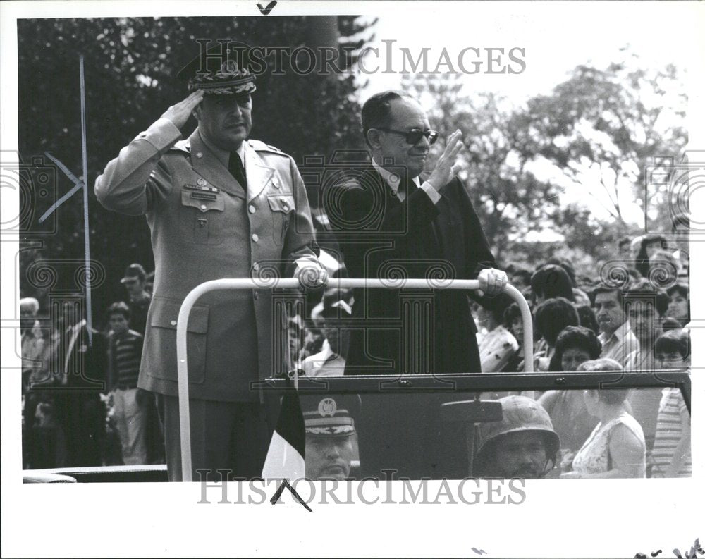 1983, Salvadoran President Alvera Magana - RRV91049 - Historic Images