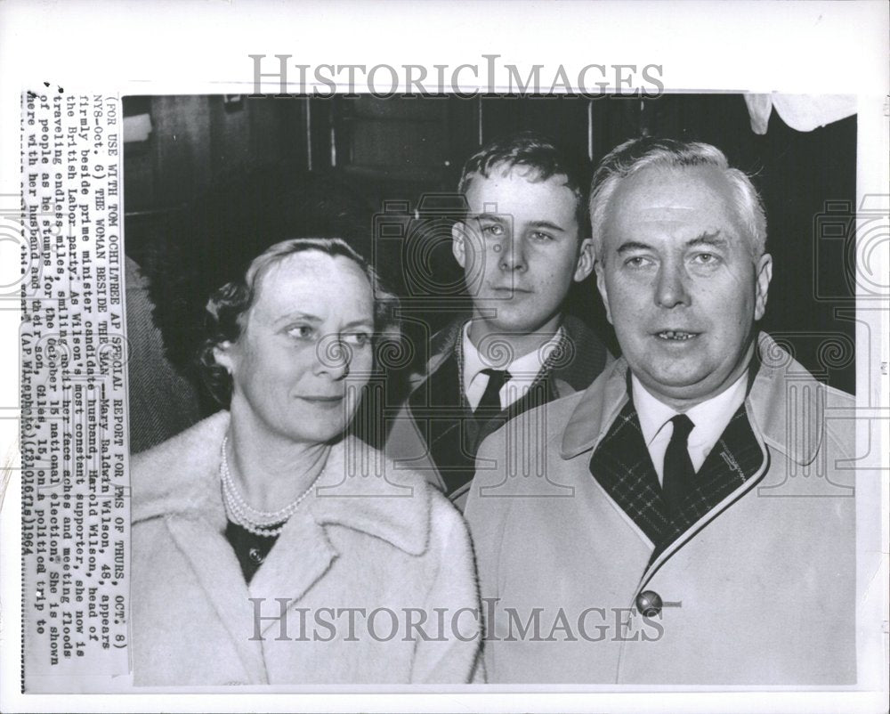 1964 Mary Baldwin Wilson Harold British-Historic Images