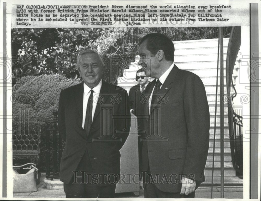 1971 President Nixon Prime Minister Harold-Historic Images