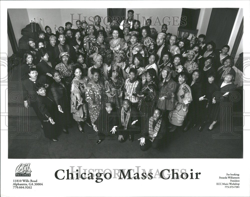 1998 Press Photo Chicago Mass Choir American Gospel - Historic Images