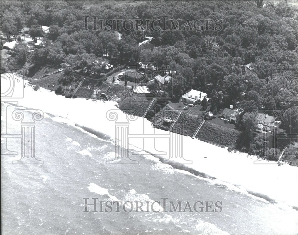 1991 Beach Michigan Marge Beaver Aerial-Historic Images