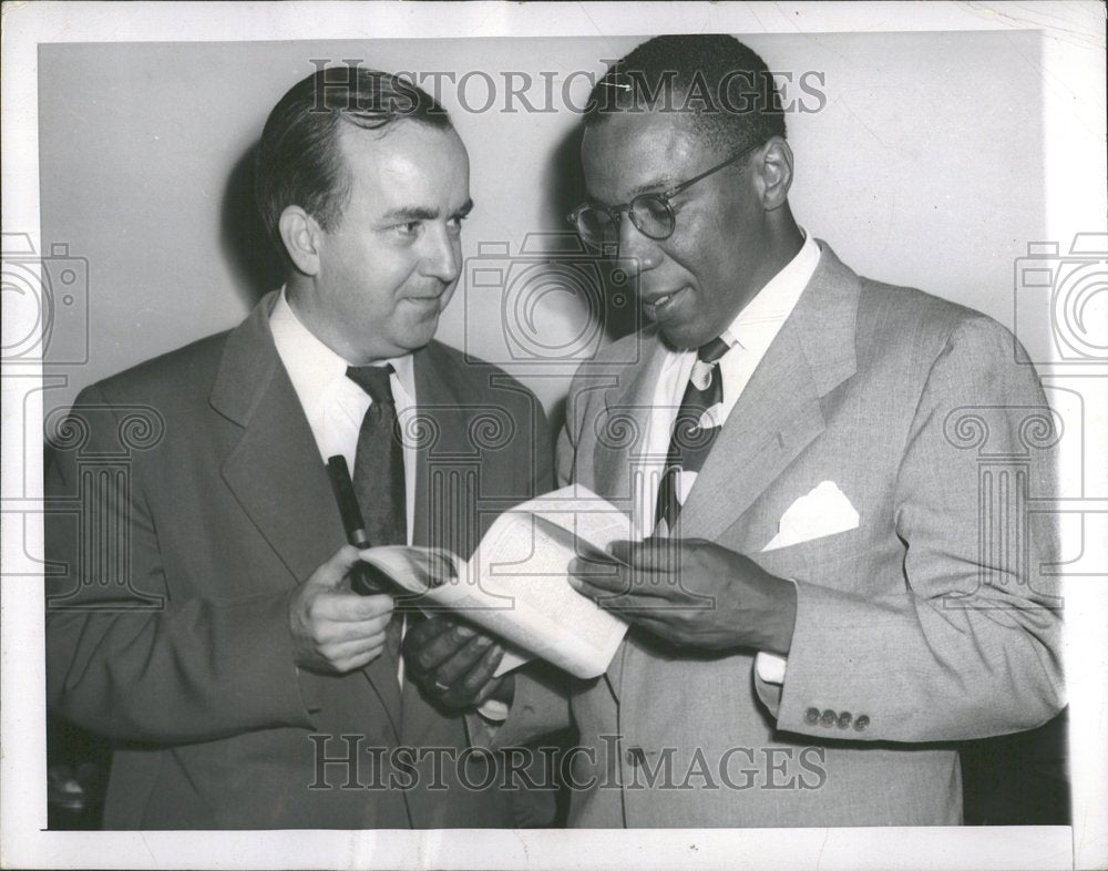 1948 Samuel Hall George Crockett Hearing - Historic Images