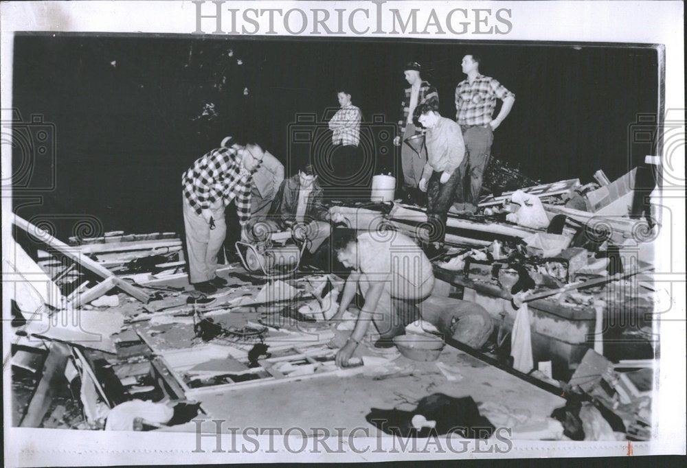 1956 Press Photo Storm Michigan - RRV91763-Historic Images