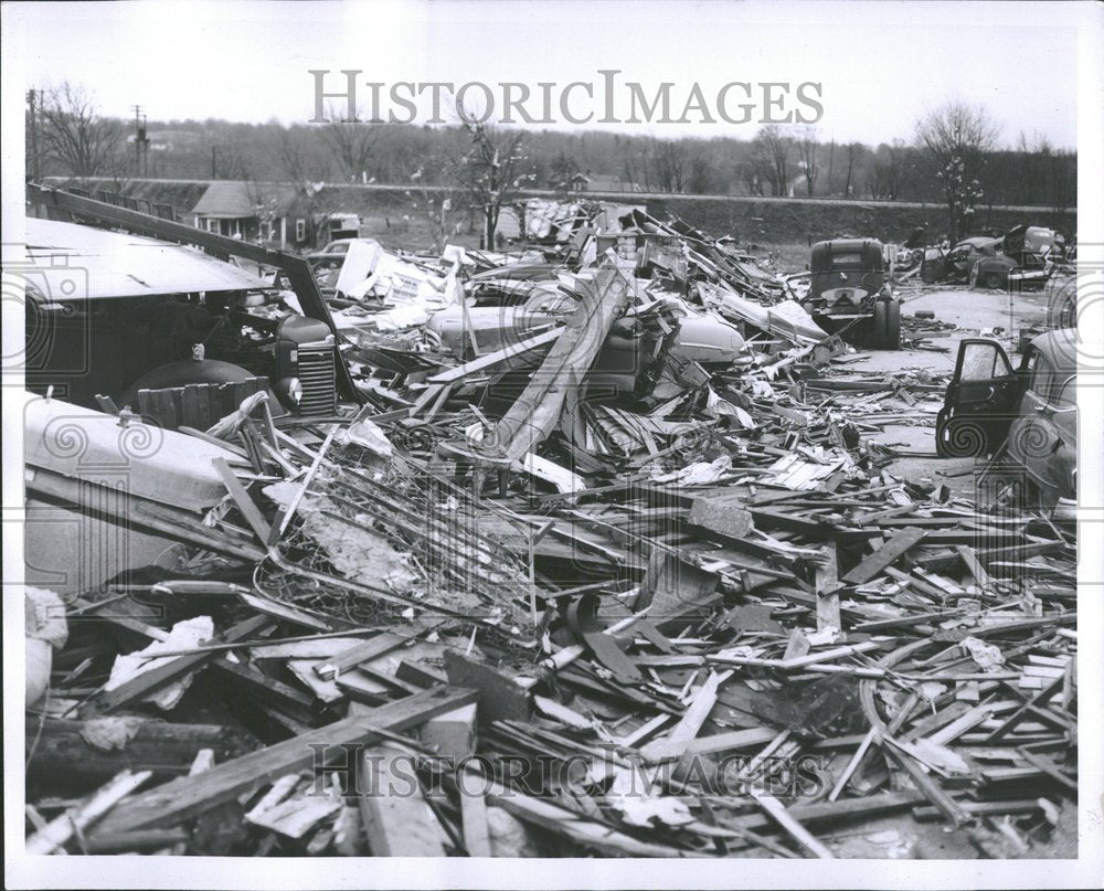 1956 Houses vehicles damage Grand Rapids MI  - Historic Images