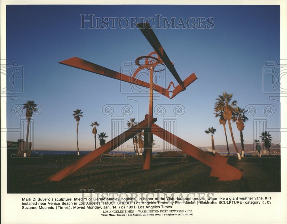 1991 Mark Di Suvero sculpture Gerald Manley-Historic Images