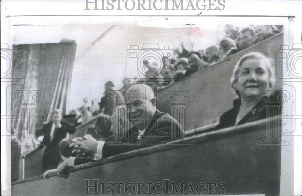 1962 Press Photo Nikita Khrushchev Wife Nina Moscow - RRV91827 - Historic Images