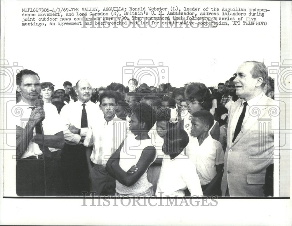 1969, Ronald Webster Anguilla Lord Caradon - RRV91885 - Historic Images