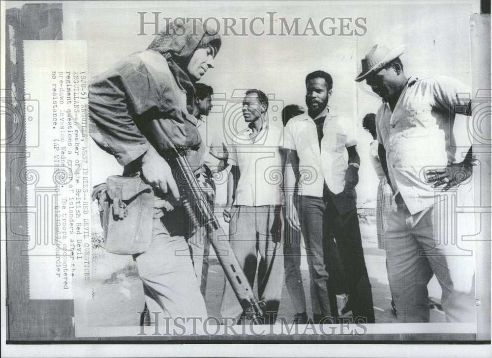 1969 Press Photo British Red Devil Wednesday Islanders - RRV91889 - Historic Images