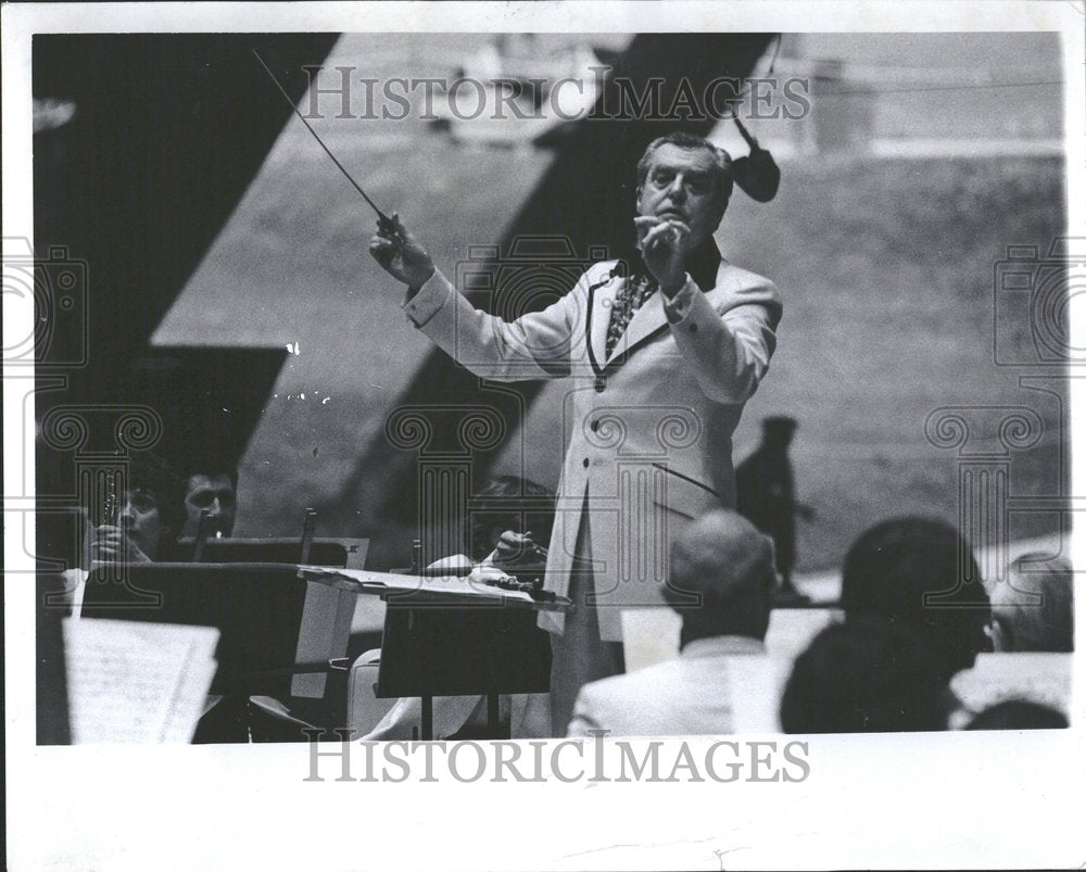 1973 Press Photo Conductor Detroit Leonard Smith - Historic Images