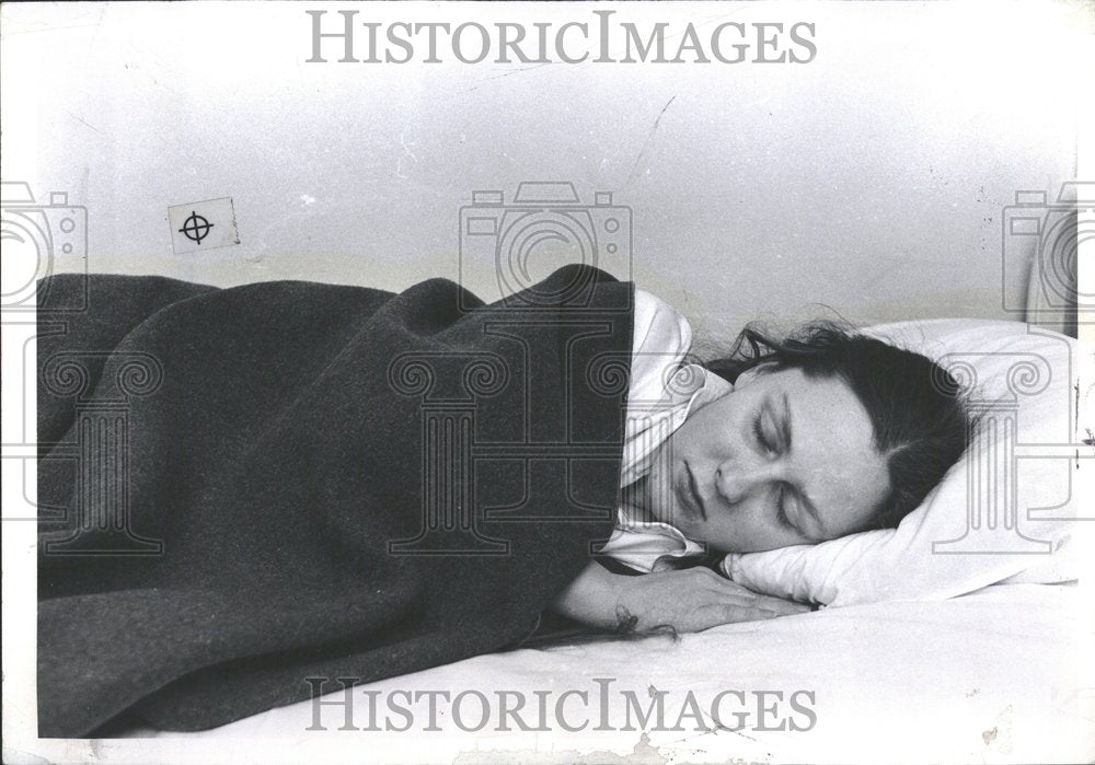 1972, Hospital girl Sleeping bed Slata Accen - RRV92217 - Historic Images