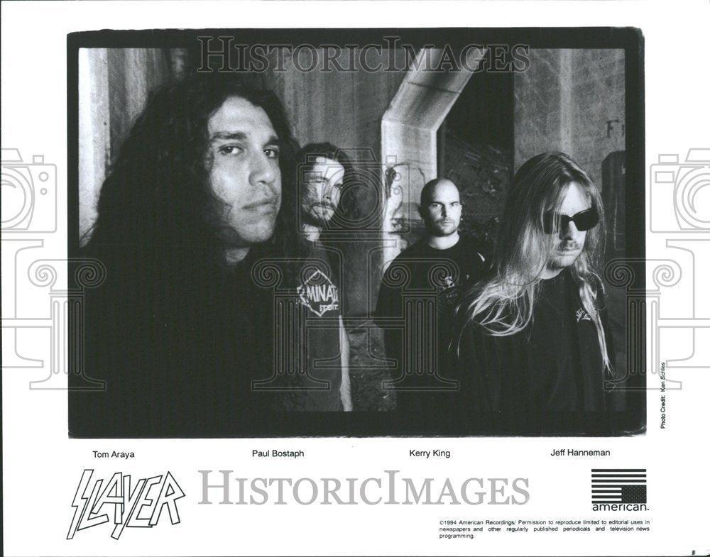 1994, Tom Araya Paul Bostaph Kerry King - RRV92387 - Historic Images