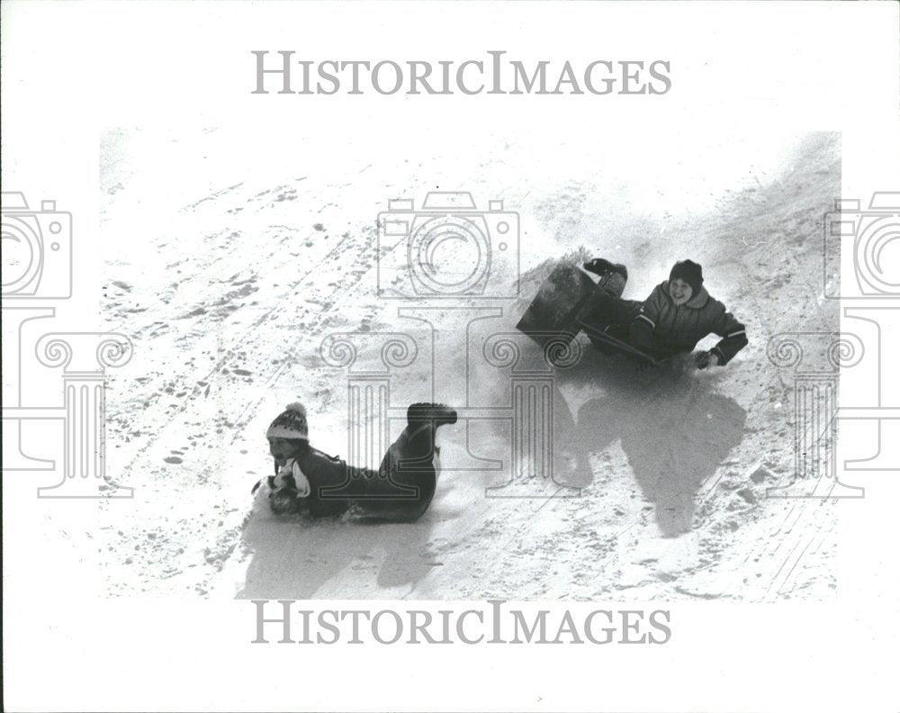 1984 Stoney Creek Metro Park Sledding Will-Historic Images