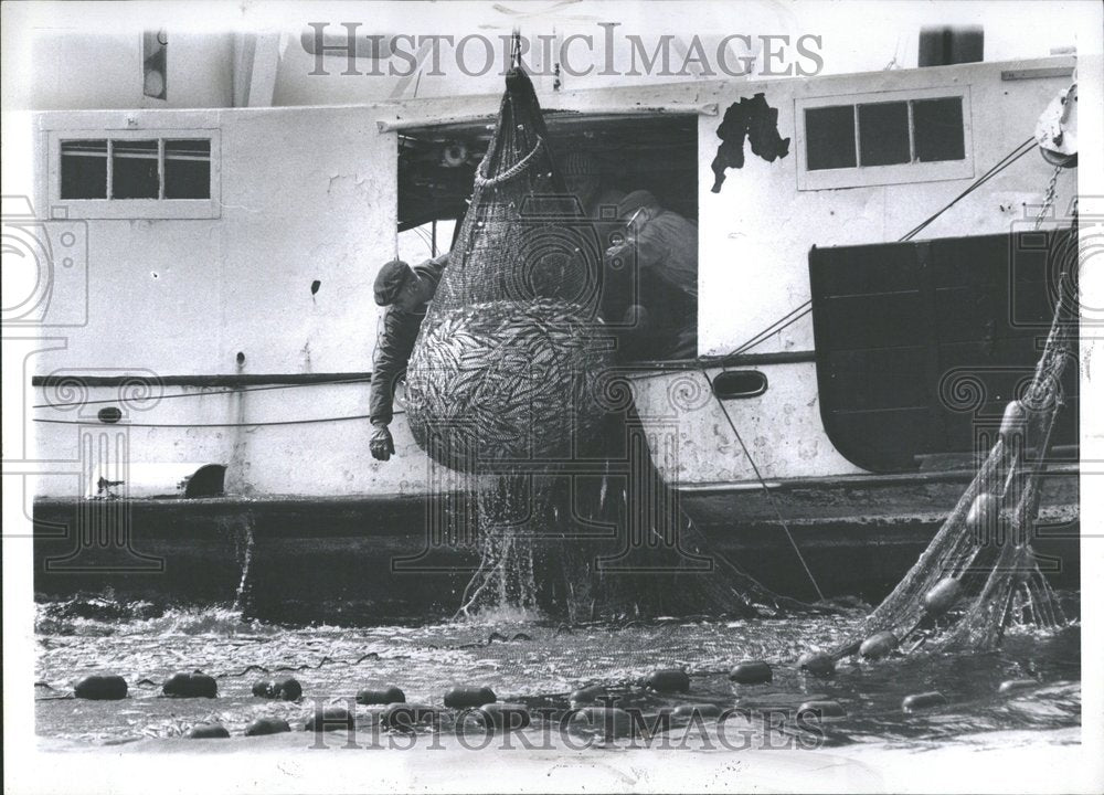 1972, Loaded Nets handed Abroad Fishing Smel - RRV92465 - Historic Images