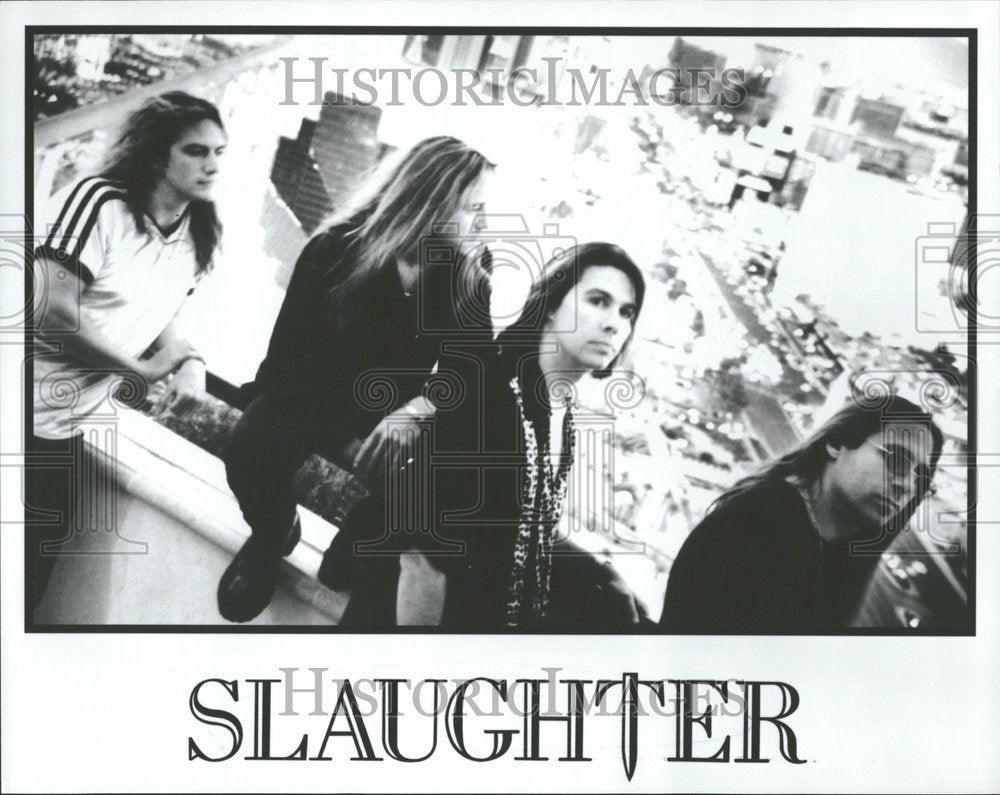 1988, Slaughter American heavy metal band - RRV92499 - Historic Images