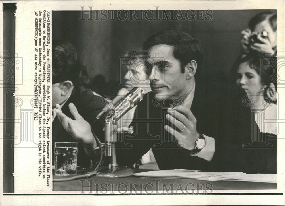 1973 Hugh Sloan Jr  Finance Committee US-Historic Images