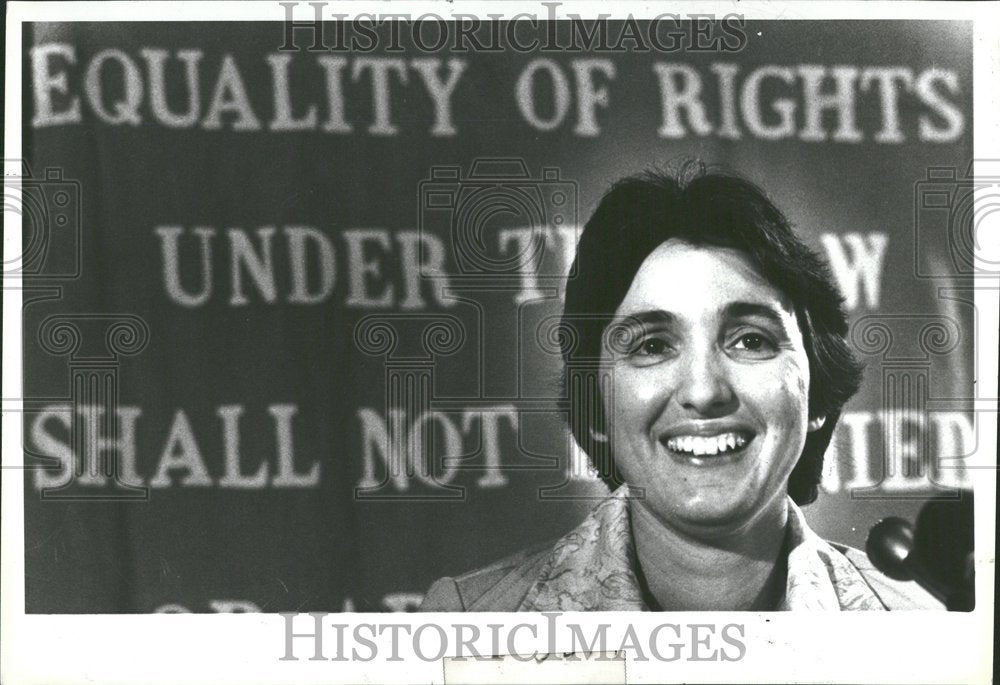 1979 Eleanor Curtis Smeal NOW Leader Smile - Historic Images