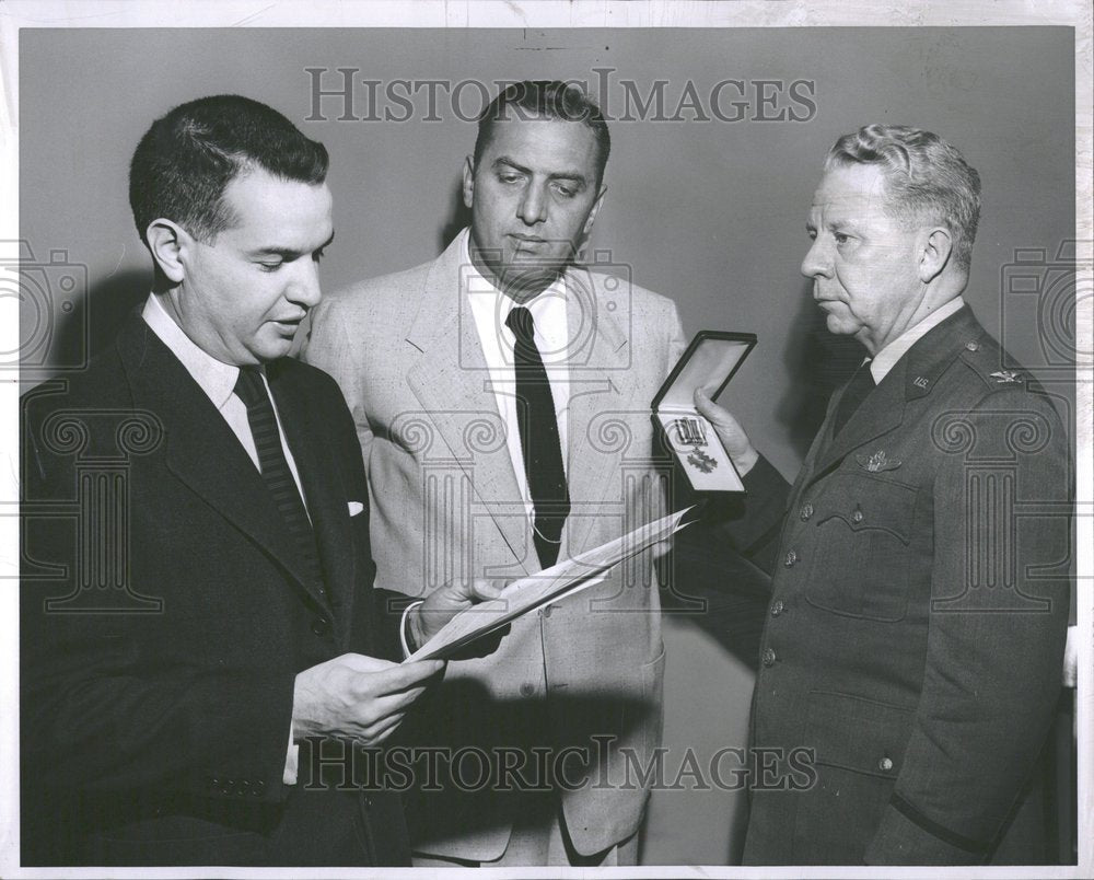 1956 Press Photo Joseph Slavik Detroit builder Lloyd - RRV92699 - Historic Images