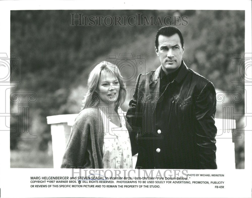 Marg Helgenberger Steven seagal Bros Fire-Historic Images