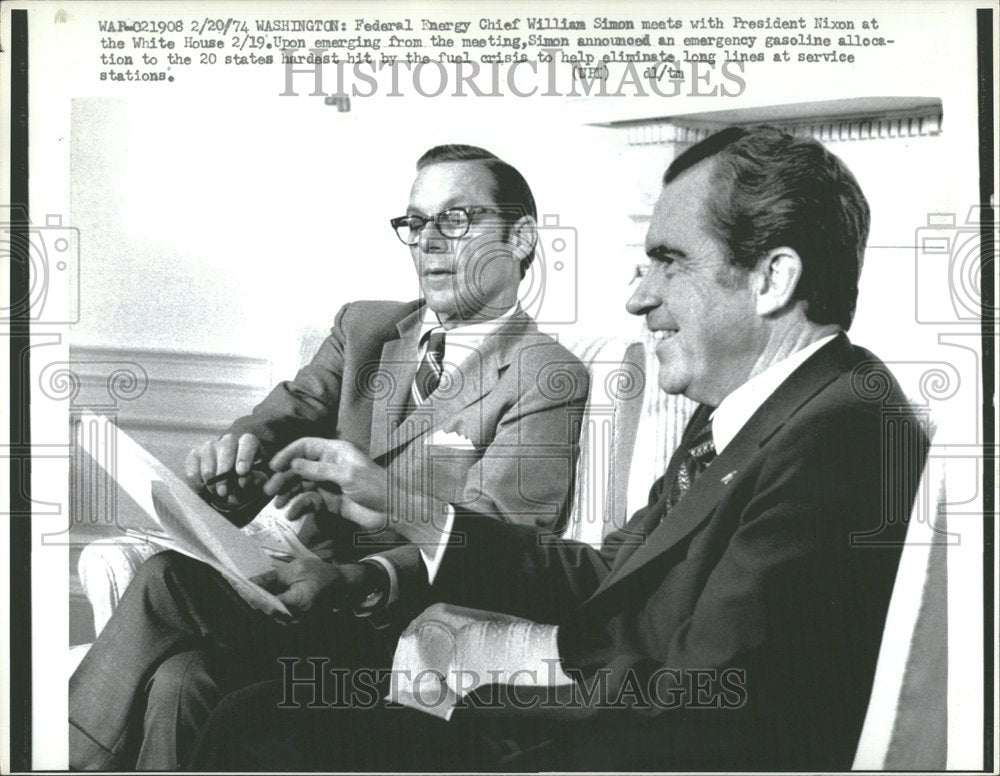 1974, William Simon Federal Energy Chief - RRV93241 - Historic Images