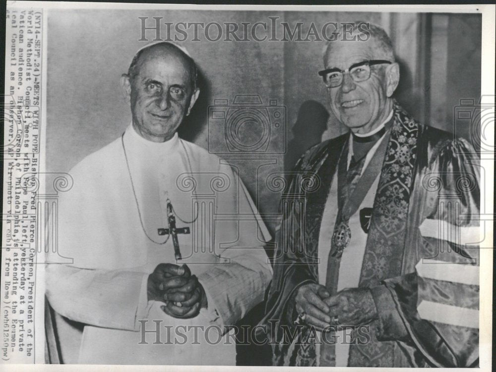 1965, Bishop Fred Pierce corson Methodist - RRV93293 - Historic Images