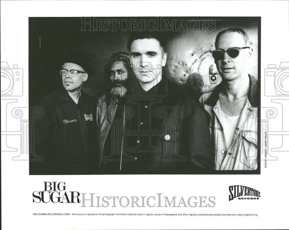 1995, Canadian Blues Rock Band Big Sugar - RRV93395 - Historic Images
