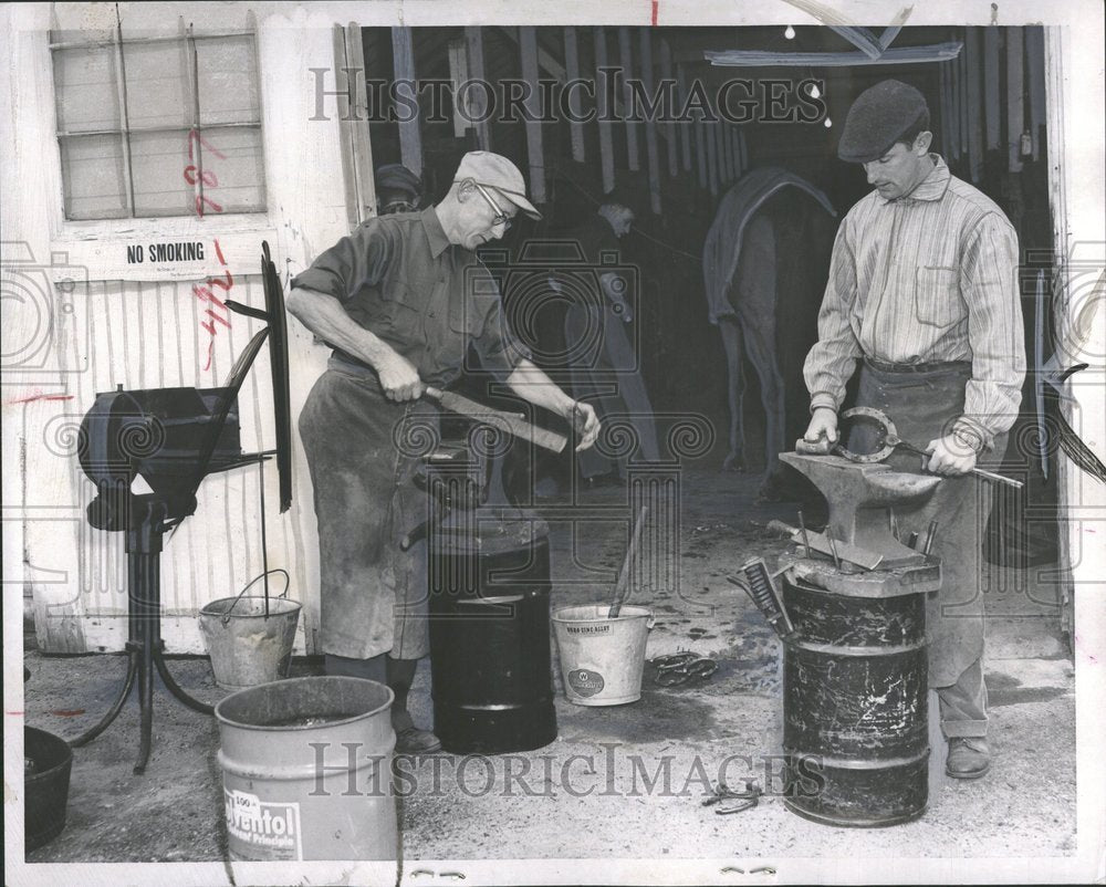 1958, Russ Breckenridge Son Jack File Hammer - RRV93413 - Historic Images