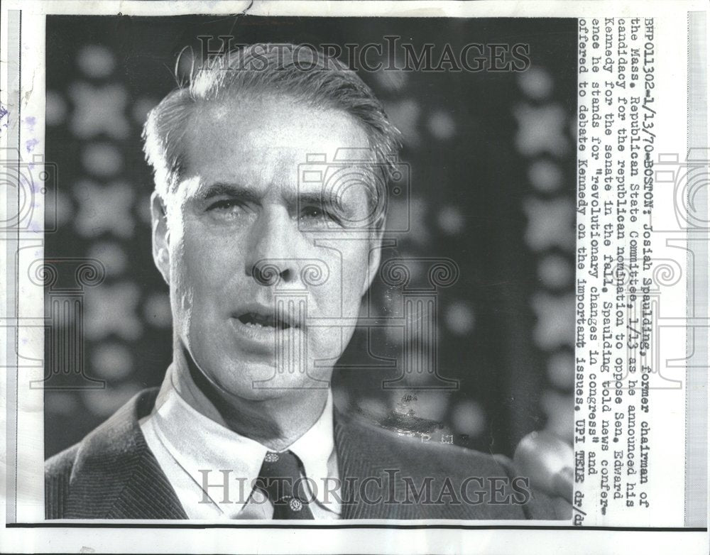 1970 Josiah Spaudling Chairman Republican-Historic Images