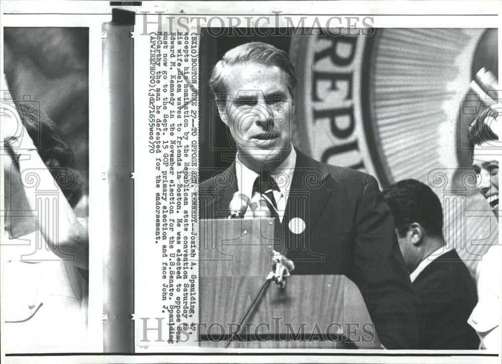 1970, Josiah A Spaulding Businessman Politic - RRV93619 - Historic Images