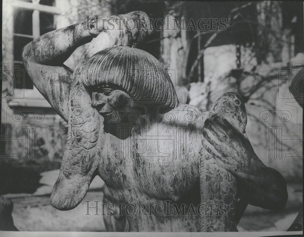 1959 Triton Fountain Ancient Sculpture Rome-Historic Images