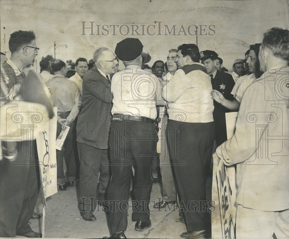 1955, Ford Plant Scuffle Arrest Side - RRV93855 - Historic Images