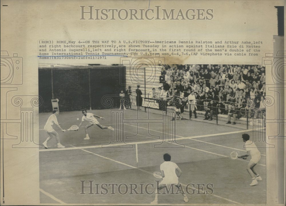 1971 Tennis Champ Arthur Ashe-Historic Images