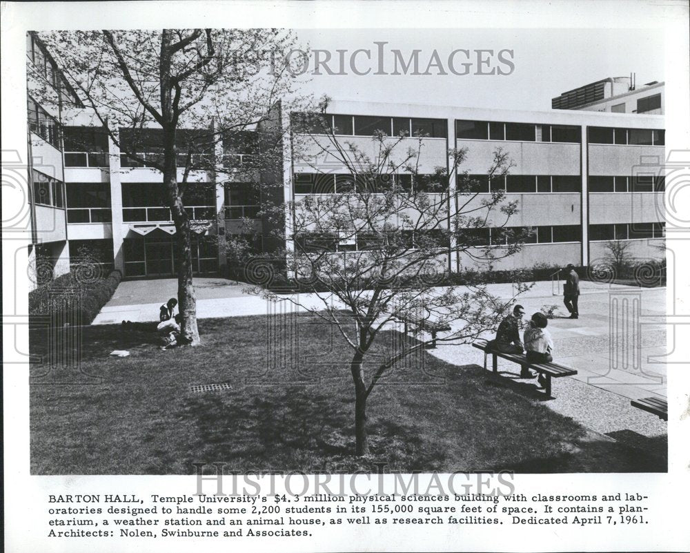 1965 Temple University Barton Hall-Historic Images