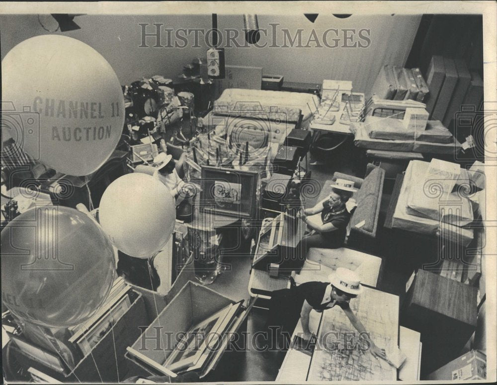 1971 Television WTTW Auction Volunteers Tag-Historic Images