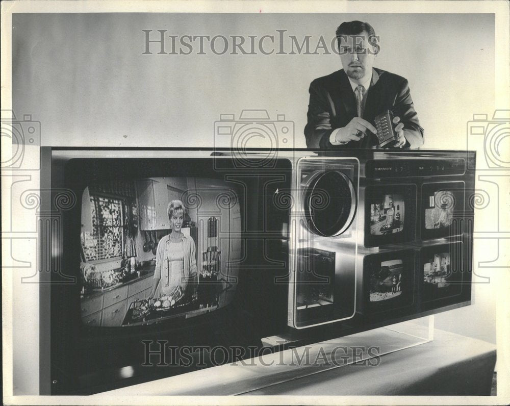 1970, 2001 TV Acrylic Base Monitors Time - RRV94687 - Historic Images