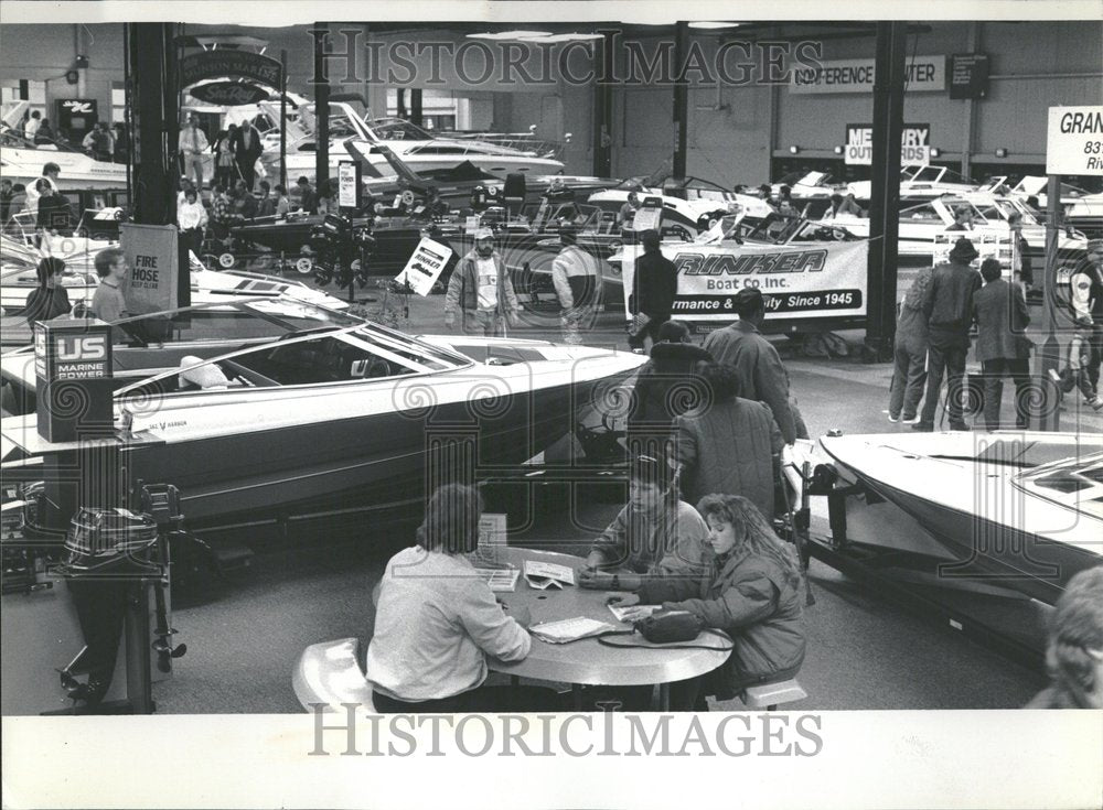 1990, Midwest Boat Show At O&#39;Hare Expo Cente - RRV94929 - Historic Images