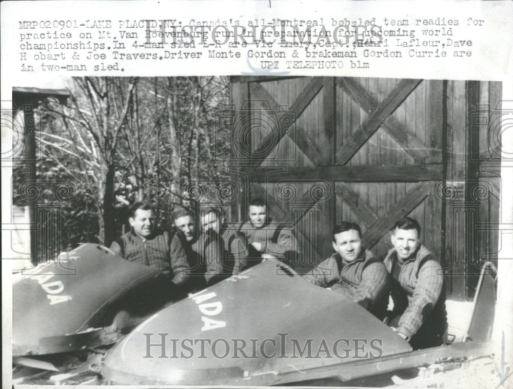 1961 Canada Bobsled Team Lake Placid-Historic Images