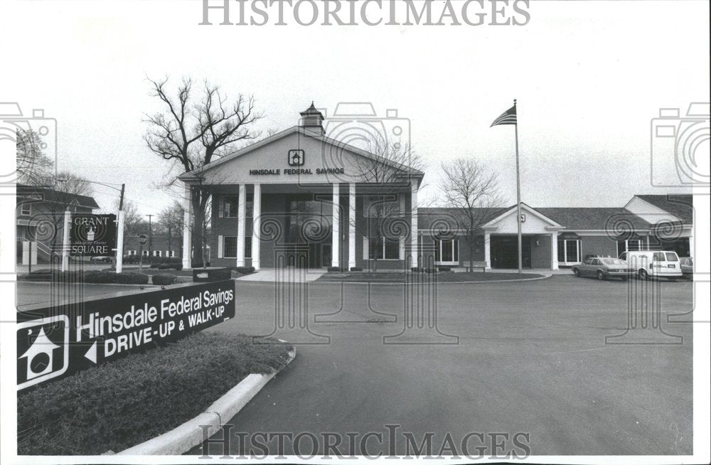 1990, Hinsdale Federal Savings and Loan Bank - RRV95083 - Historic Images