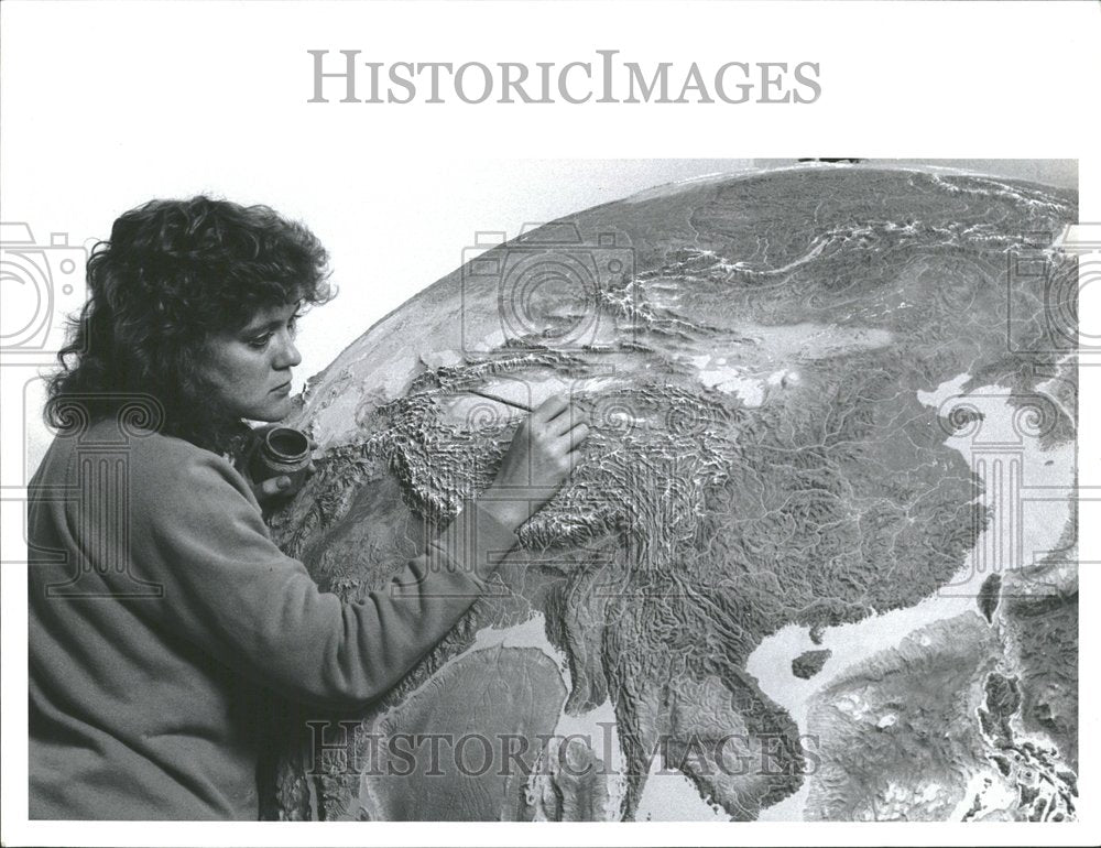 1989 Press Photo Rand McNally Map - Historic Images