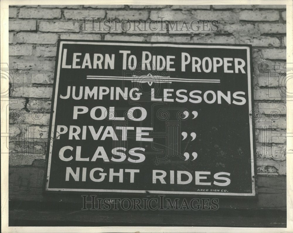 1939 Sign on Wall At Flying VF Dude Ranch-Historic Images