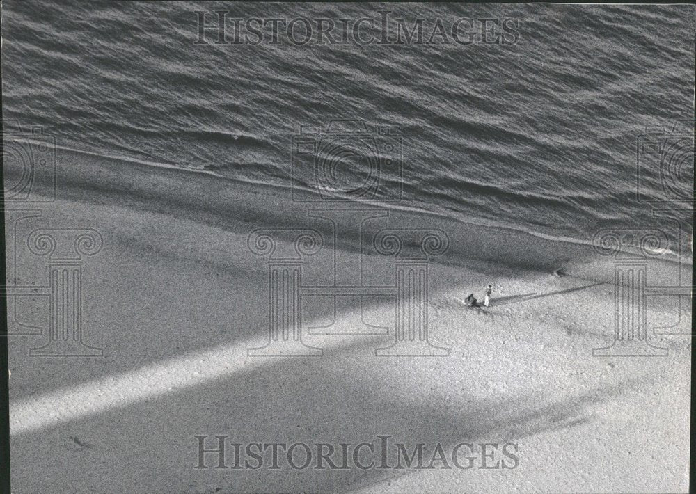 1968, Sunset On North Shore Drive Beach - RRV95283 - Historic Images