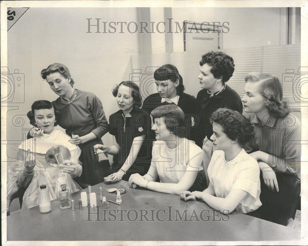 1952 Young Woman Having Make Up Done-Historic Images