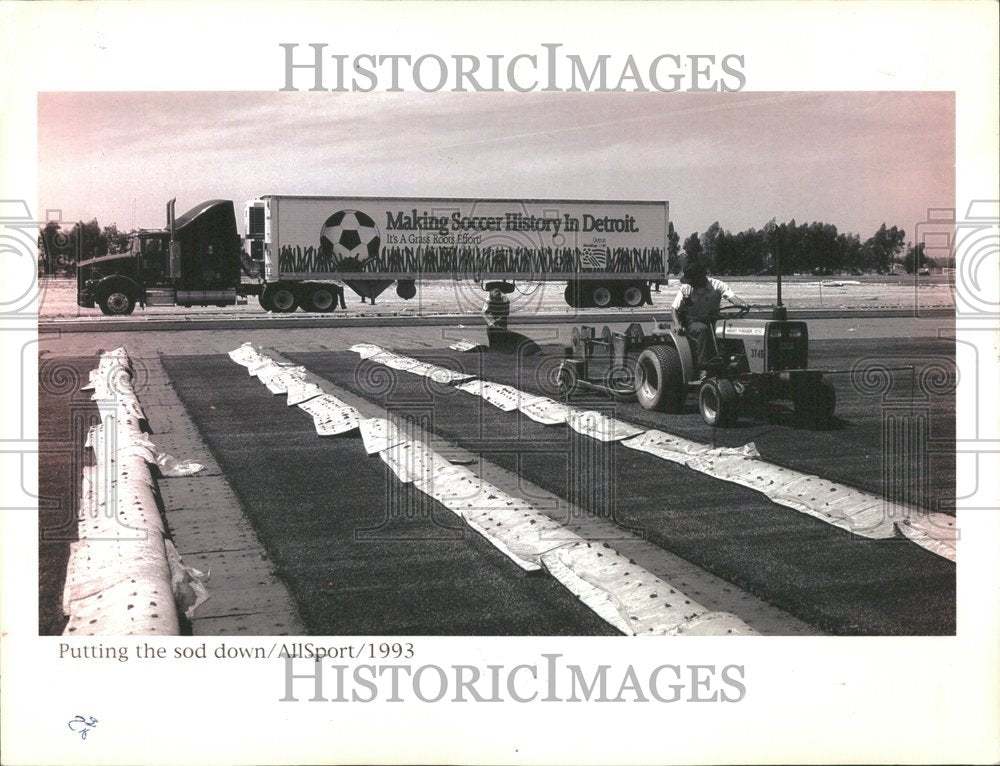 1993, World Cup Detroit Silverdome Sod - RRV96053 - Historic Images