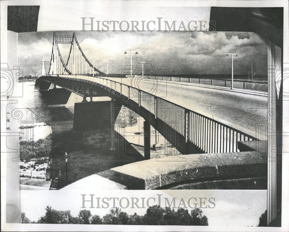 1956 New Construction Rhine Bridge Krefeld-Historic Images